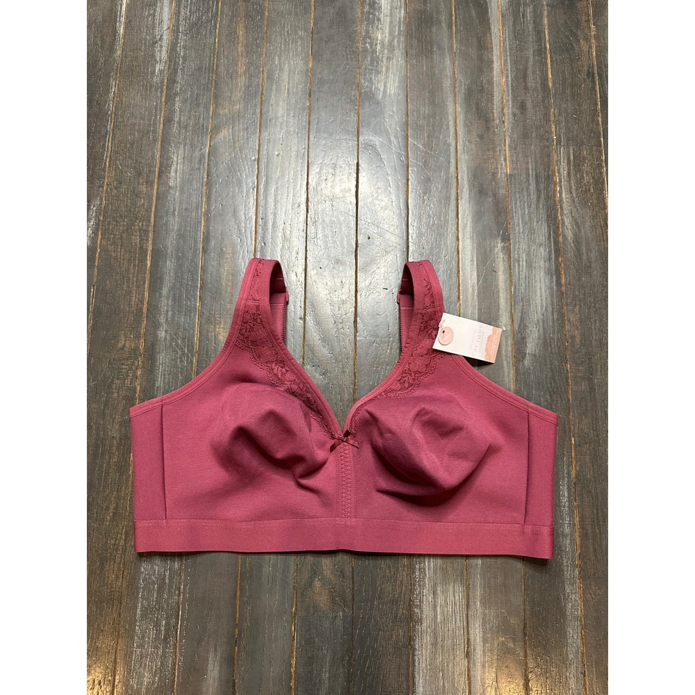 Cacique Cotton Unlined Full Coverage No-Wire Bra